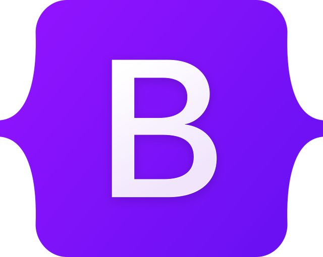 Bootstrap logo highlighting responsive web design and CSS framework knowledge